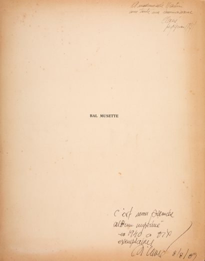 CLAVÉ Antoni
IMAGES OF PARIS. 1940. In-folio,...
