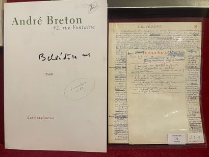 BRETON André
BELVÉDÈRE. AUTOGRAPH MANUSCRIPT...