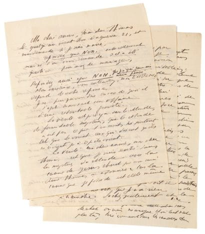 ARTAUD Antonin
AUTOGRAPH LETTER TO René THOMAS...