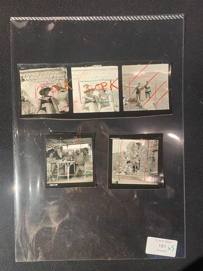 MAN RAY
5 CONTACT PRINTS [1966]. 7 x 6 cm...