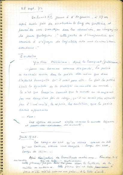 BARON Jacques
JOURNAL. AUTOGRAPH MANUSCRIPT....