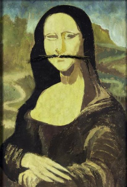 JANCO Marcel
MONA LISA À LA MOUSTACHE. HUILE...
