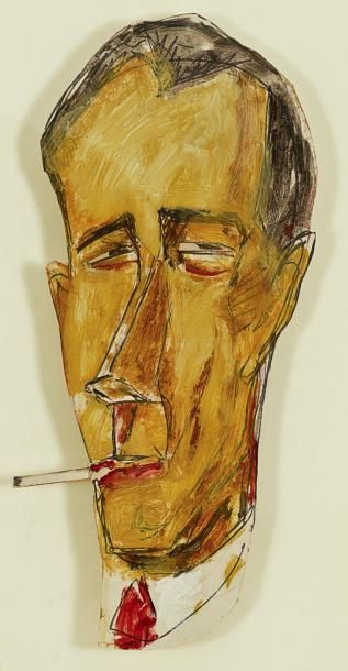JANCO Marcel
PORTRAIT D'HUGO BALL. MASQUE...
