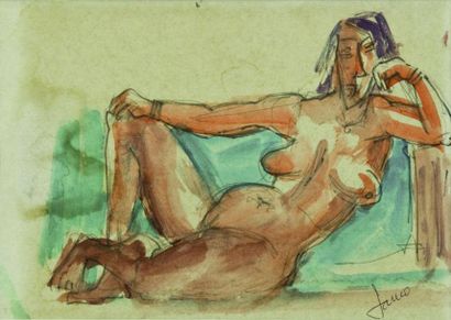 JANCO Marcel
NU FÉMININ. AQUARELLE ORIGINALE...
