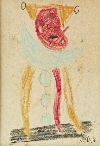 JANCO Marcel
LE CLOWN. PASTEL ORIGINAL SIGNÉ....