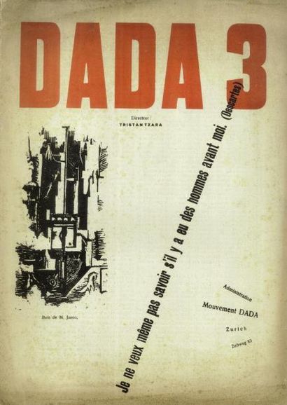 REVUE. DADA 3. Directeur Tristan Tzara, décembre...