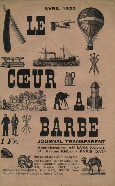 REVUE. LE COEUR À BARBE. Journal transparent....