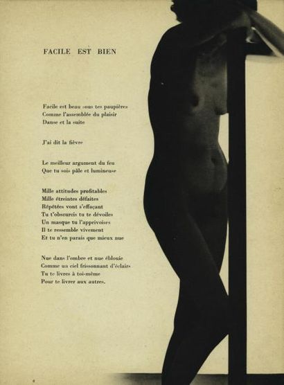 ÉLUARD Paul. MAN RAY
FACILE. Poèmes de Paul...