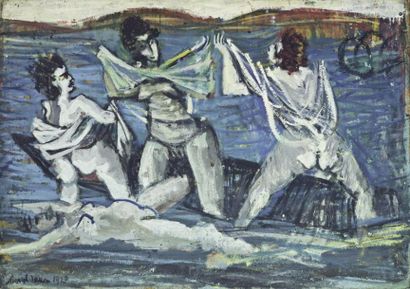 JANCO Marcel
NUS FÉMININS À LA MER. HUILE...