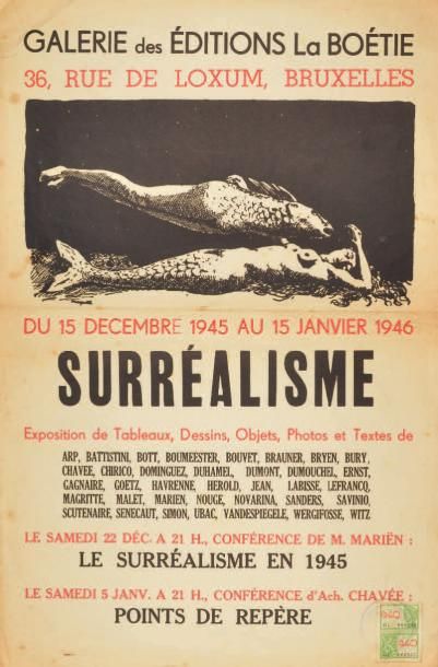 [SURRÉALISME BELGE]. AFFICHE. SURRÉALISME....