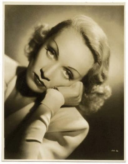 Dossier de promotion de Marlène Dietrich...