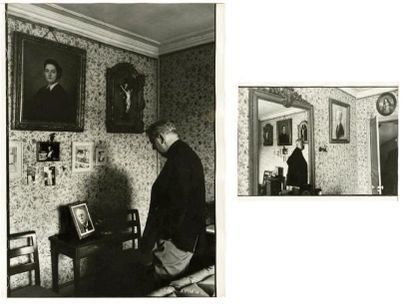 MAX (ILLISIBLE)
Jacques Tati chez lui Saint-Germain-en-Laye,...