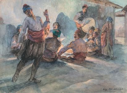 Eugène DELECLUSE (1882-1972)
Dancers in Salonika,...