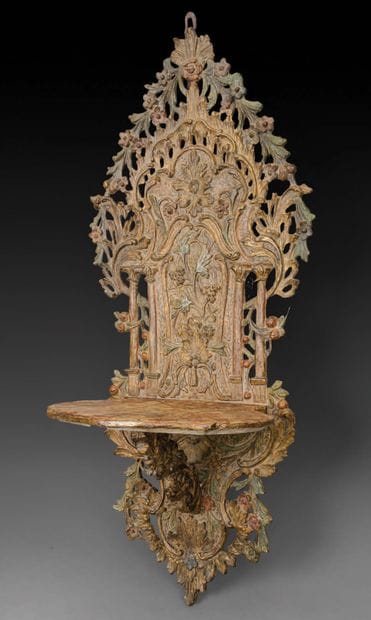Turban holder, Kavukluk
Polychrome and gilded...