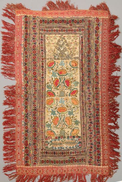 Qibleh composite textile with floral design
Cotton,...