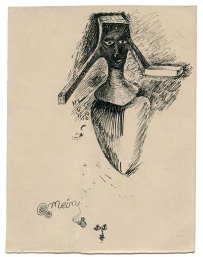 BRAUNER Victor
DESSIN SURRÉALISTE À L'ENCRE....