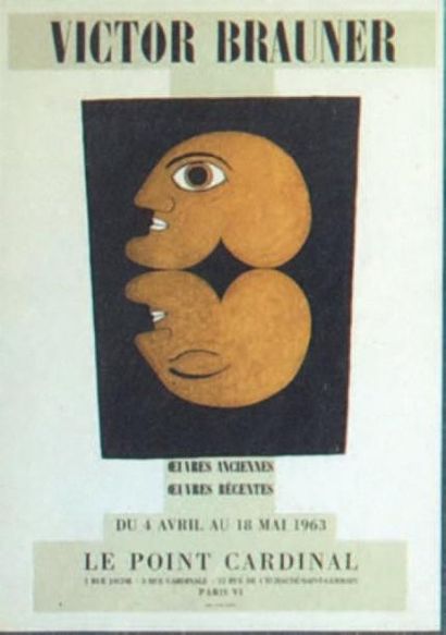 BRAUNER Victor
AFFICHE. Paris, Le Point cardinal,...