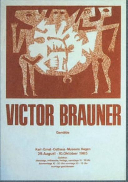 BRAUNER Victor
AFFICHE. Hagen, Karl Ernst...