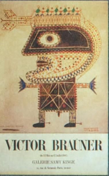 BRAUNER Victor
AFFICHE. Paris, Samy Kinge,...