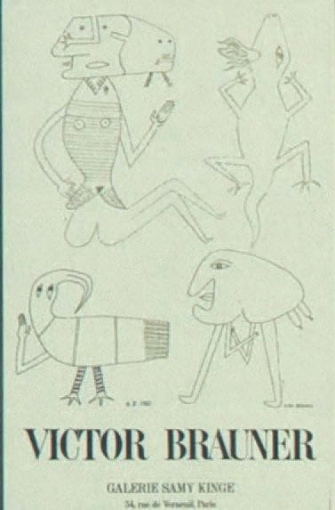 BRAUNER Victor
AFFICHE. Paris, Samy Kinge,...