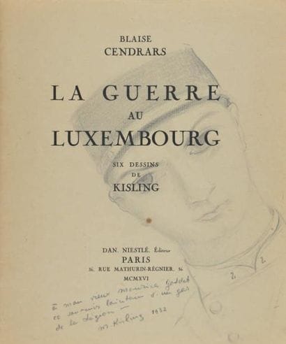CENDRARS Blaise. KISLING Moïse
LA GUERRE...