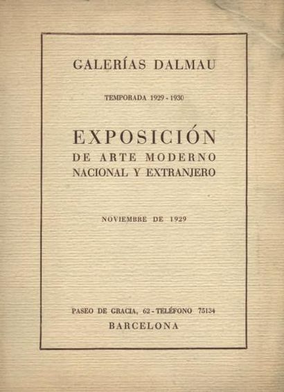[AVANT-GARDE CATALANE]. EXPOSICION DE ARTE...