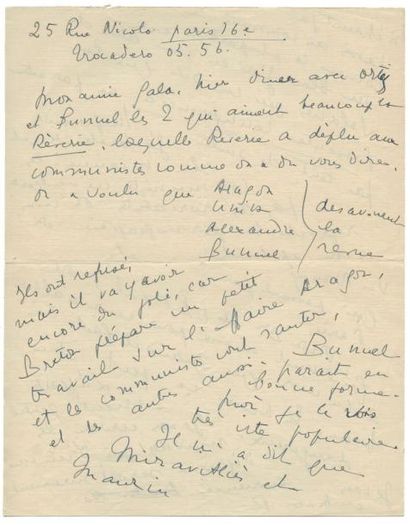 CREVEL René
CORRESPONDANCE AUTOGRAPHE SIGNÉE...