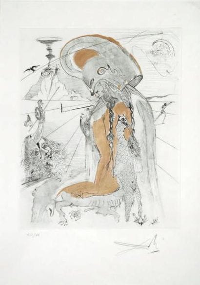 DALI Salvador
ATHÉNA. GRAVURE ET AQUATINTE...