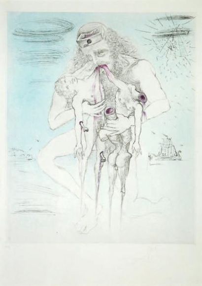 DALI Salvador
CRONOS. GRAVURE ET AQUATINTE...