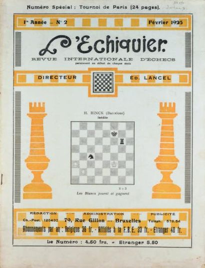 [DUCHAMP MARCEL]
REVUE L'ÉCHIQUIER. Revue...
