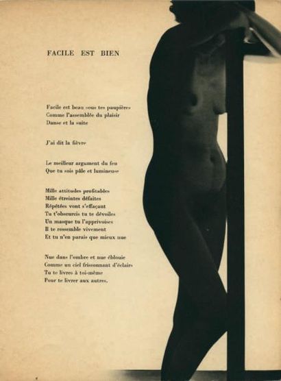 ÉLUARD Paul. MAN RAY
FACILE. Poèmes de Paul...