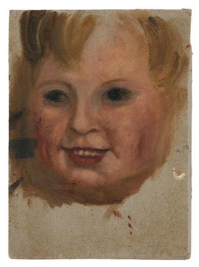 FAUTRIER Jean]
PORTRAIT D'ENFANT. HUILE SUR...