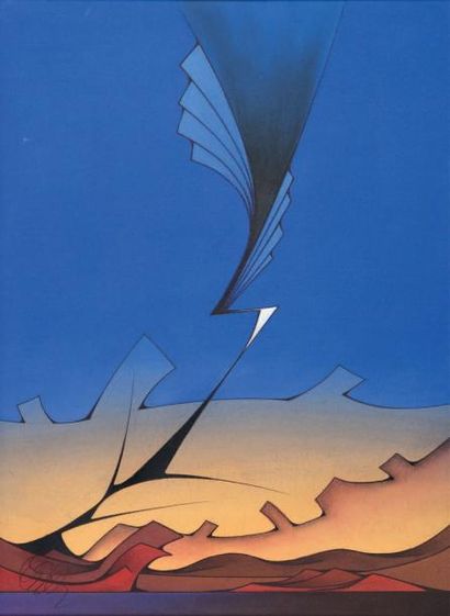 FERRER Joachin
PAYSAGE AVEC ARBRE DE VIE....
