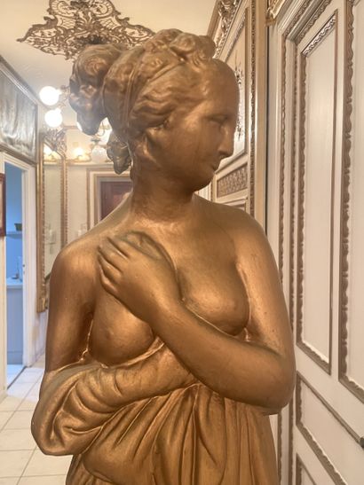 20th century school Woman draped in antique...