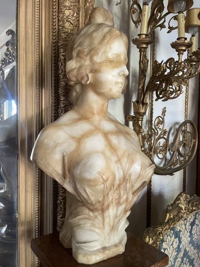Ecole française vers 1900
La femme au corsage...
