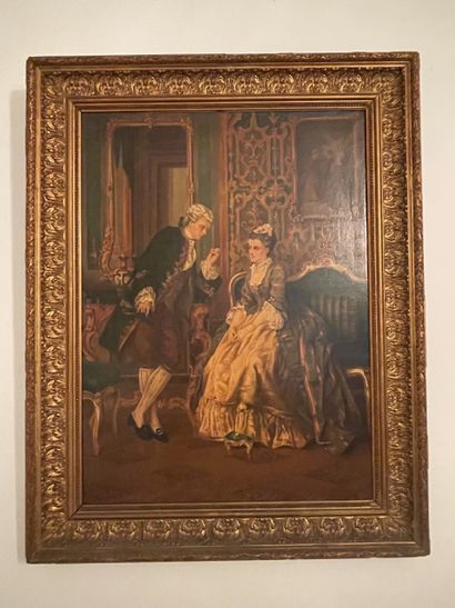 M. BERTRAND ?
Interior scenes
Pair of paintings,...