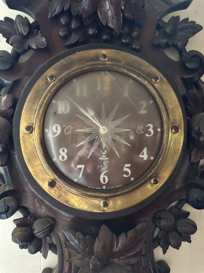 Ensemble composé d’une pendule et d’un baromètre...