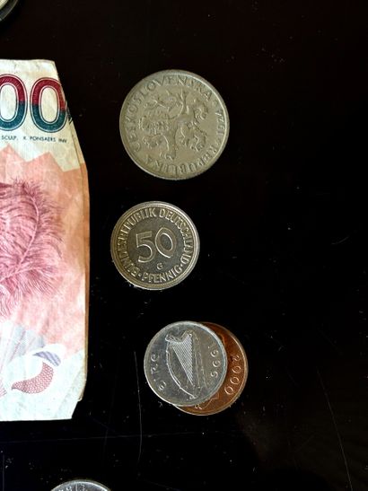Large lot of coins: francs and miscellan...