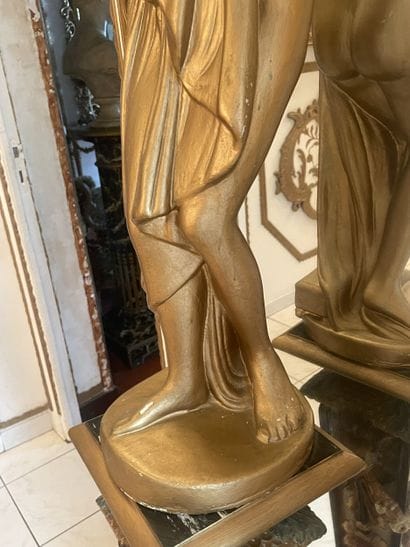 20th century school Woman draped in antique...