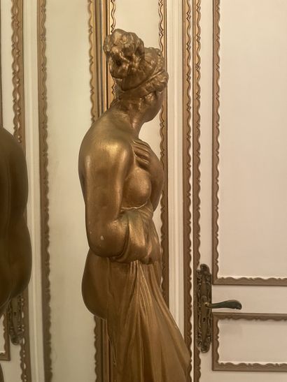20th century school Woman draped in antique...