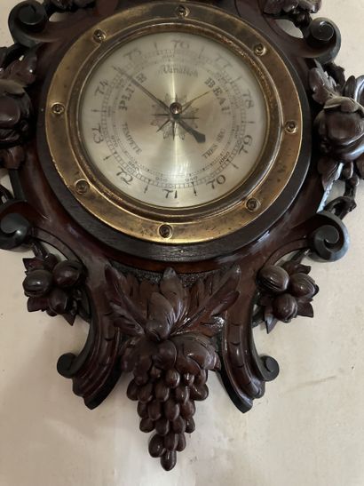 Ensemble composé d’une pendule et d’un baromètre...