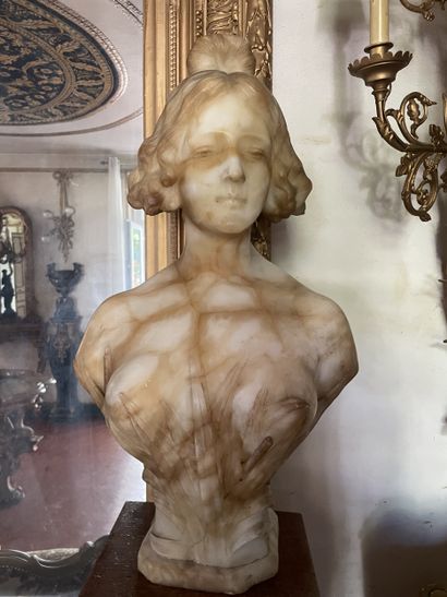 Ecole française vers 1900
La femme au corsage...