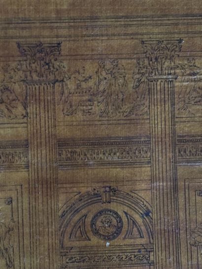 Large folio album featuring around 100 drawings...