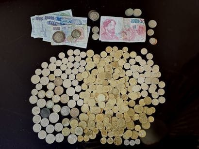 Large lot of coins: francs and miscellan...