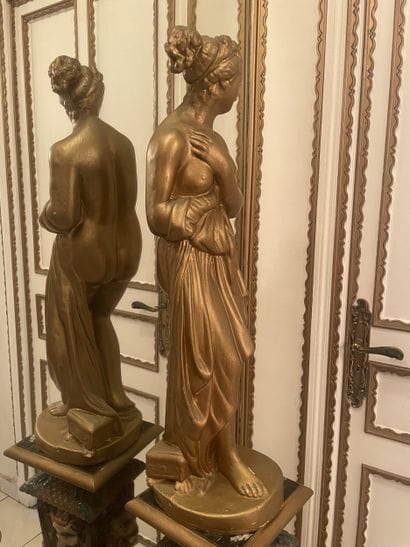 20th century school Woman draped in antique...