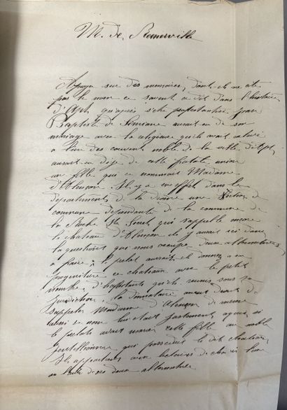 [MAYNIER (B. de)]. Histoire de la principale...