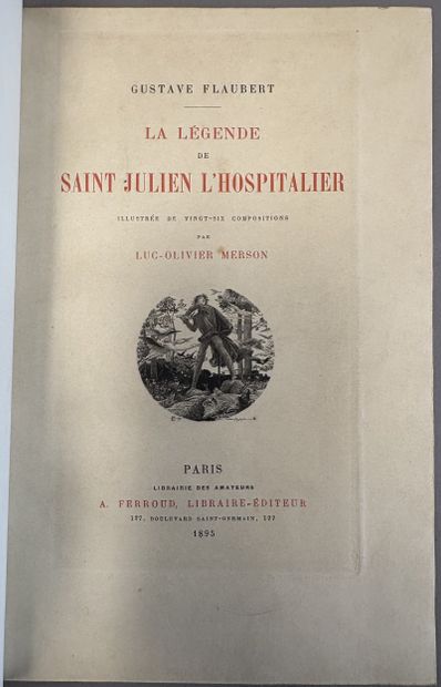 FLAUBERT (Gustave). Set of 2 books.
- Un...