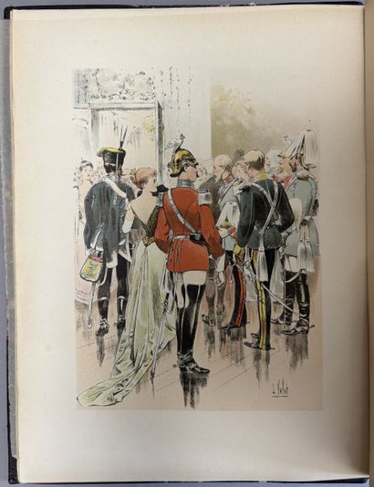 VALLET (Louis). Across Europe. Cavalry sketches......