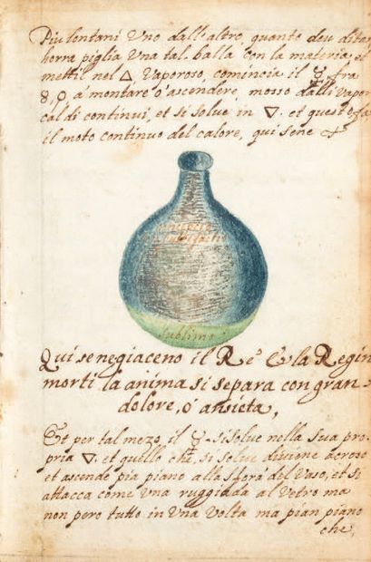 MANUSCRIT. - ALCHIMIE]. La Divina operatione...