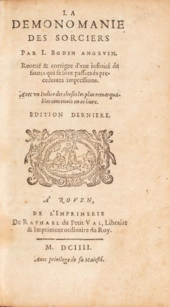 BODIN (Jean). La Démonomanie des sorciers....